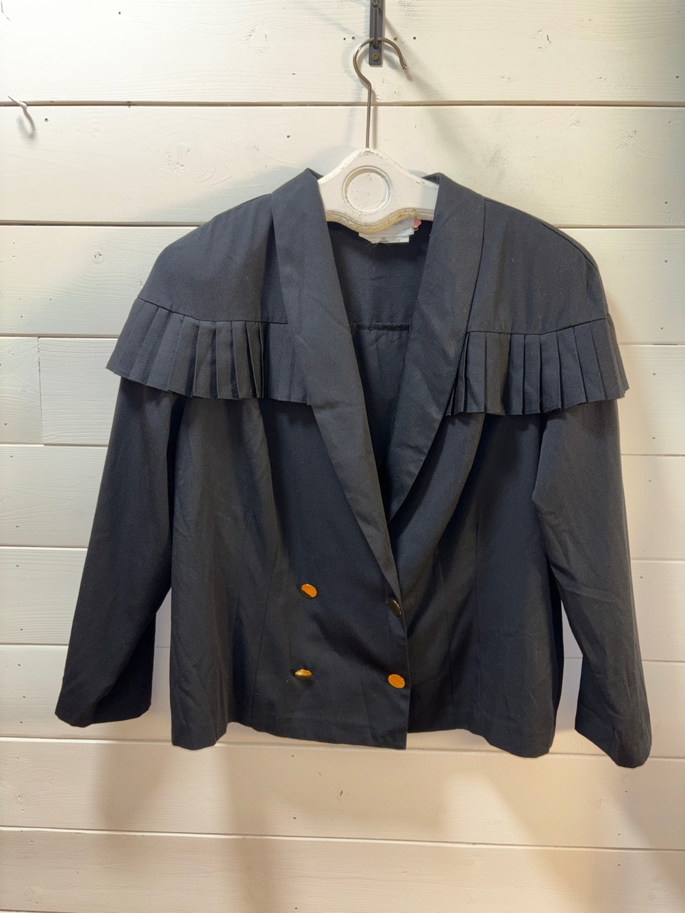 BLACK ADDITION ELLE PLEATED TRIM BLAZER JACKET SIZE 20W